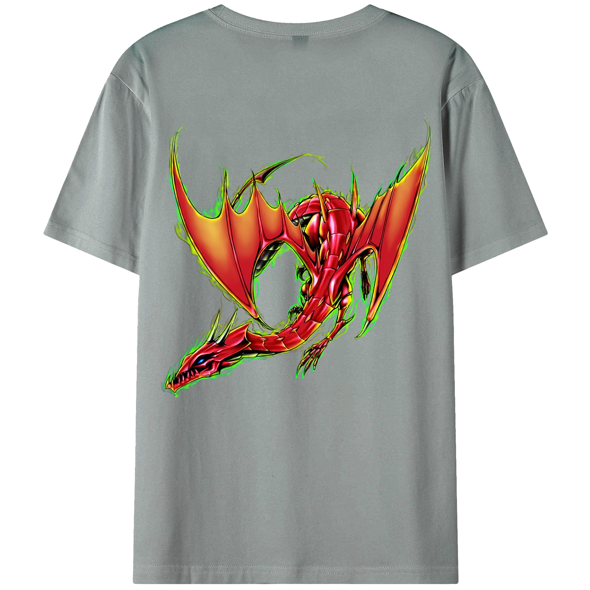 （画像用） 遊☆戯☆王 Yu-Gi-Oh! 綿100％ メンズ半袖Tシャツ（バックプリント） 通気性